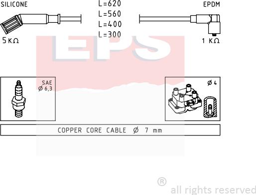 MDR EPS-1500 694 - Комплект проводов зажигания autodnr.net
