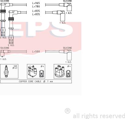 MDR EPS-1501 356 - Комплект проводов зажигания autodnr.net