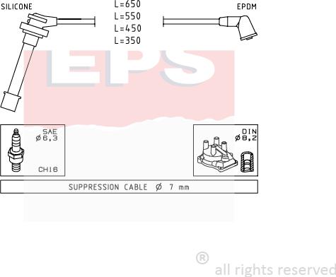 MDR EPS-1501 399 - Комплект проводів запалювання autocars.com.ua