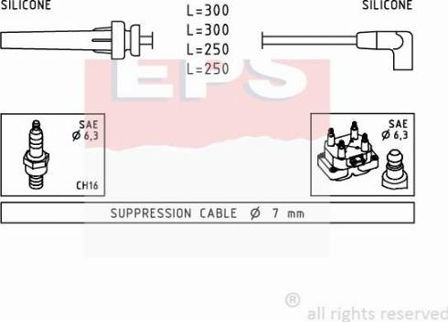 MDR EPS-1501 508 - Комплект проводов зажигания autodnr.net
