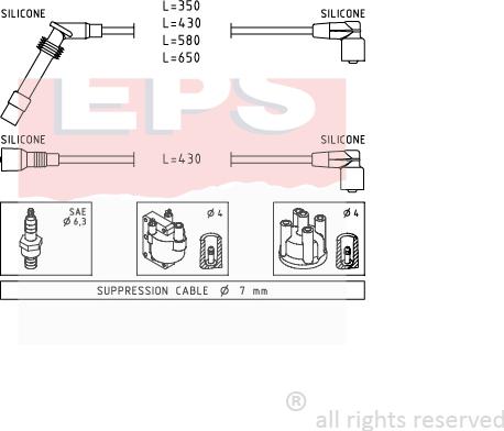 MDR EPS-1501 529 - Комплект проводов зажигания autodnr.net