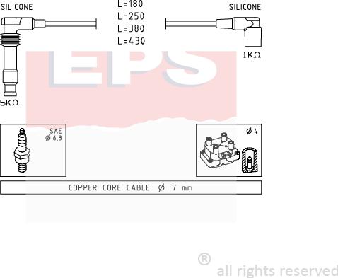 MDR EPS-1501 562 - Комплект проводов зажигания autodnr.net