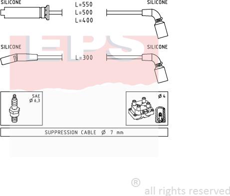 MDR EPS-1501 731 - Комплект проводов зажигания autodnr.net