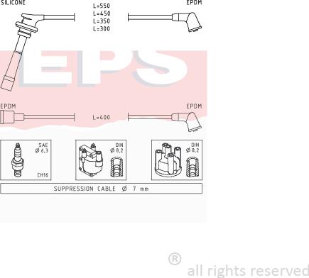 MDR EPS-1501 732 - Комплект проводов зажигания autodnr.net