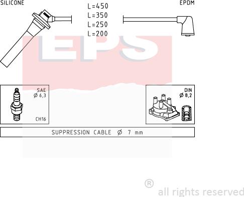 MDR EPS-1501 740 - Комплект проводов зажигания autodnr.net