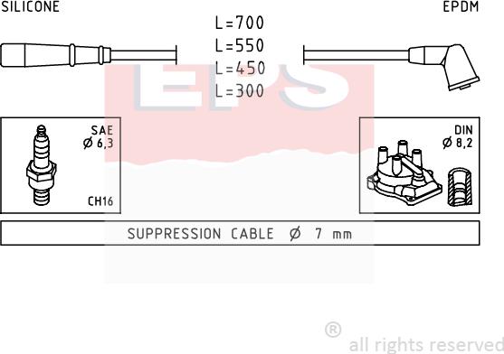 MDR EPS-1501 789 - Комплект проводов зажигания autodnr.net