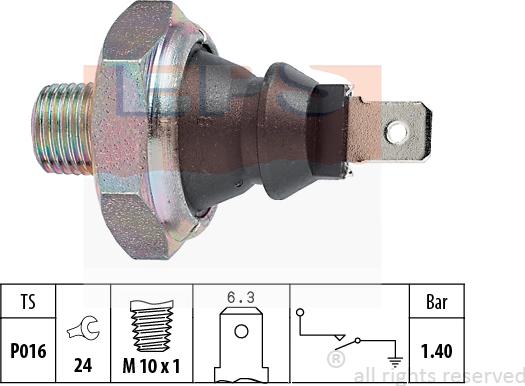 MDR EPS-1800 051 - Датчик, тиск масла autocars.com.ua