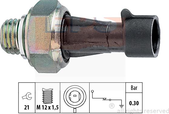 MDR EPS-1800 097 - Датчик, тиск масла autocars.com.ua