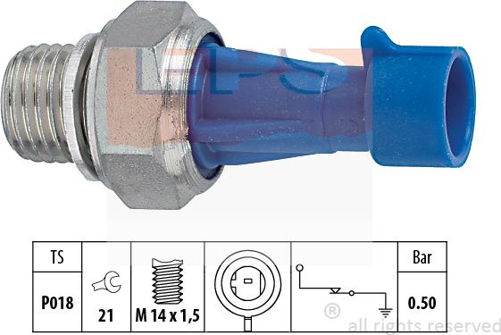 MDR EPS-1800 143 - Датчик, тиск масла autocars.com.ua