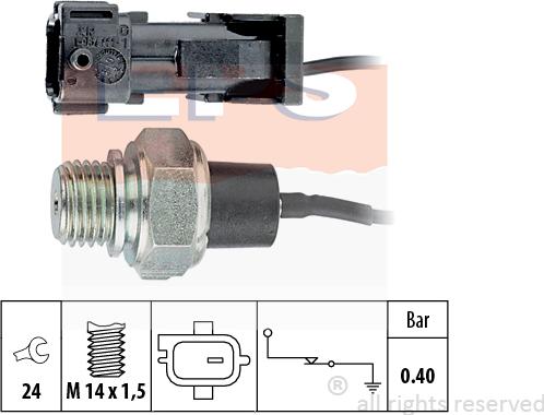 MDR EPS-1800 144 - Датчик, тиск масла autocars.com.ua