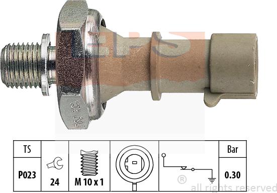 MDR EPS-1800 162 - Датчик, тиск масла autocars.com.ua