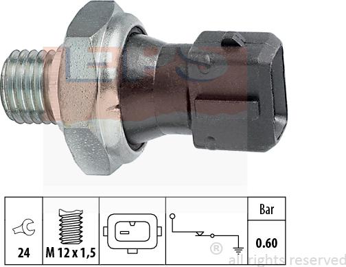 MDR EPS-1800 164 - Датчик, тиск масла autocars.com.ua