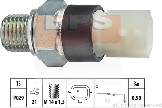 MDR EPS-1800 179 - Датчик, тиск масла autocars.com.ua