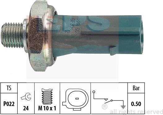 MDR EPS-1800 196 - Датчик, давление масла autodnr.net