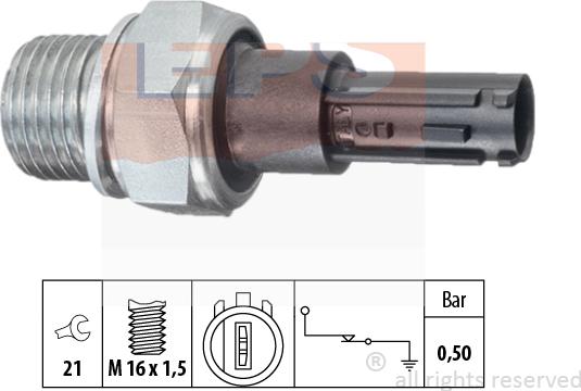 MDR EPS-1800 203 - Датчик, тиск масла autocars.com.ua