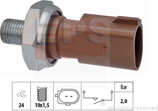 MDR EPS-1800 217 - Датчик, тиск масла autocars.com.ua