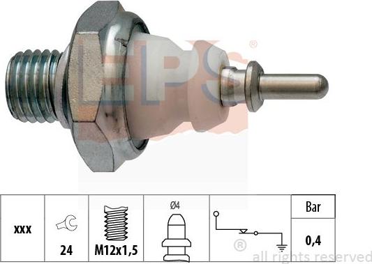 MDR EPS-1800 221 - Датчик, давление масла autodnr.net