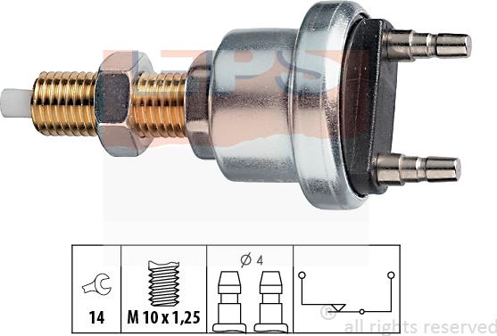 MDR EPS-1810 006 - Вимикач ліхтаря сигналу гальмування autocars.com.ua