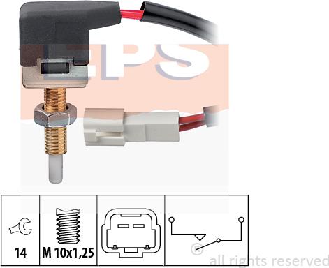 MDR EPS-1810 167 - Вимикач, привід зчеплення (Tempomat) autocars.com.ua