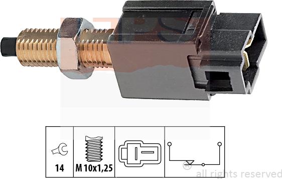MDR EPS-1810 169 - Выключатель, привод сцепления (управление двигателем) autodnr.net