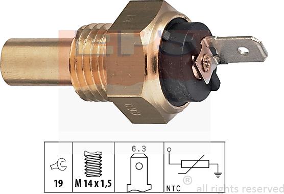 MDR EPS-1830 015 - Датчик, температура охлаждающей жидкости autodnr.net