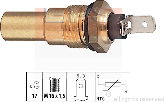 MDR EPS-1830 035 - Датчик, температура охолоджуючої рідини autocars.com.ua