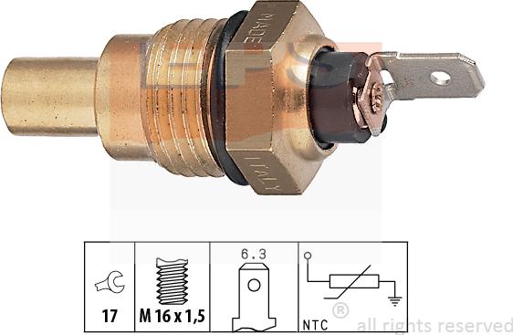 MDR EPS-1830 041 - Датчик, температура охолоджуючої рідини autocars.com.ua