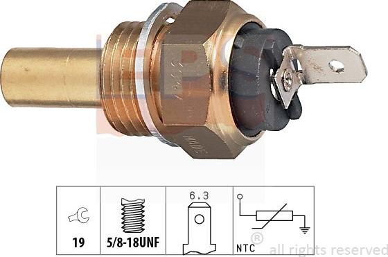 MDR EPS-1830 047 - Датчик, температура охолоджуючої рідини autocars.com.ua