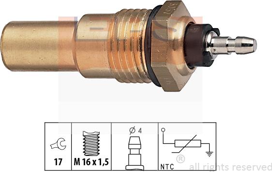 MDR EPS-1830 057 - Датчик, температура охолоджуючої рідини autocars.com.ua