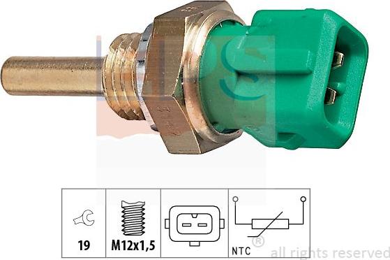 MDR EPS-1830 147 - Датчик, температура охолоджуючої рідини autocars.com.ua