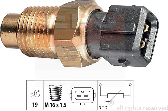 MDR EPS-1830 160 - Датчик, температура охолоджуючої рідини autocars.com.ua