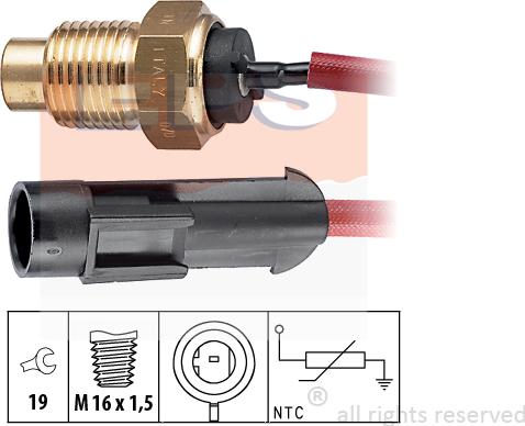 MDR EPS-1830 175 - Датчик, температура охолоджуючої рідини autocars.com.ua