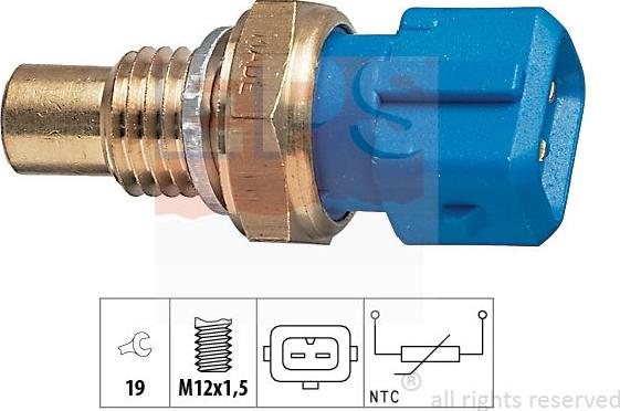 MDR EPS-1830 194 - Датчик, температура охолоджуючої рідини autocars.com.ua