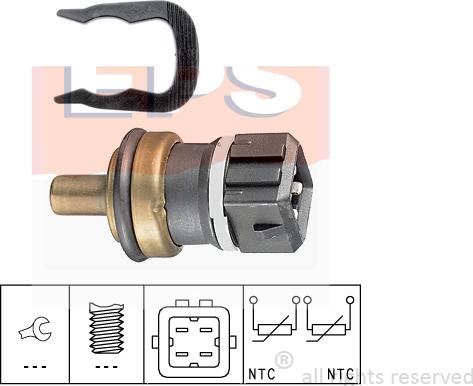 MDR EPS-1830 232 - Датчик, температура охолоджуючої рідини autocars.com.ua