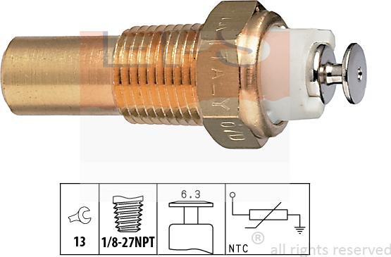 MDR EPS-1830 235 - Датчик, температура охлаждающей жидкости autodnr.net