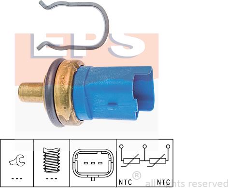 MDR EPS-1830 293 - Датчик, температура охолоджуючої рідини autocars.com.ua