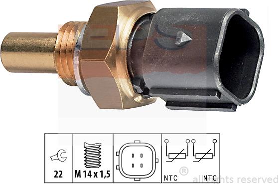 MDR EPS-1830 316 - Датчик, температура охлаждающей жидкости autodnr.net