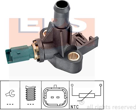 MDR EPS-1830 318 - Датчик, температура охолоджуючої рідини autocars.com.ua