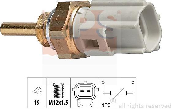 MDR EPS-1830 323 - Датчик, температура охолоджуючої рідини autocars.com.ua