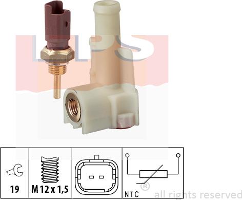 MDR EPS-1830 326K - Датчик, температура охлаждающей жидкости autodnr.net