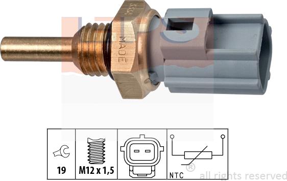 MDR EPS-1830 334 - Датчик, температура охолоджуючої рідини autocars.com.ua