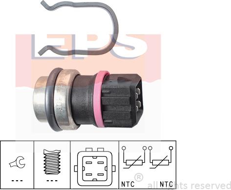 MDR EPS-1830 353 - Датчик, температура охлаждающей жидкости autodnr.net