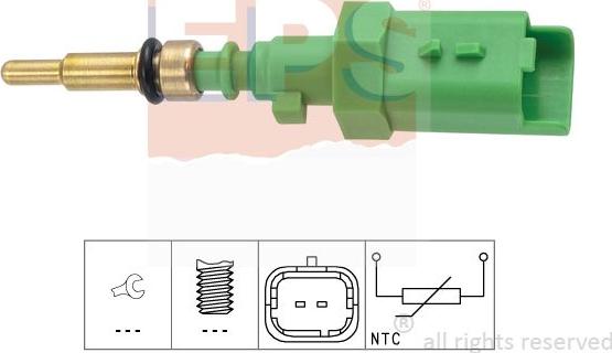 MDR EPS-1830 385 - Датчик, температура охолоджуючої рідини autocars.com.ua