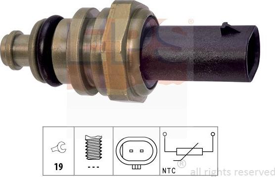 MDR EPS-1830 401 - Датчик, температура охолоджуючої рідини autocars.com.ua