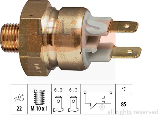 MDR EPS-1840 056 - Датчик, температура охолоджуючої рідини autocars.com.ua