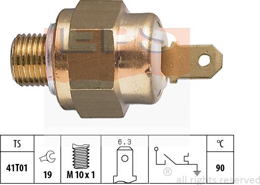 MDR EPS-1840 093 - Датчик, температура охолоджуючої рідини autocars.com.ua