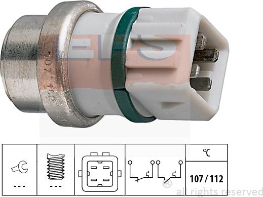 MDR EPS-1840 104 - Датчик, температура охлаждающей жидкости autodnr.net