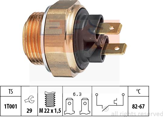 MDR EPS-1850 004 - Термовыключатель, вентилятор радиатора / кондиционера autodnr.net