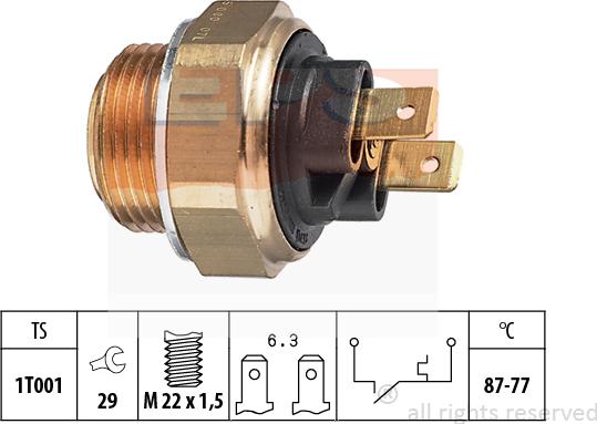 MDR EPS-1850 007 - Термовыключатель, вентилятор радиатора / кондиционера autodnr.net