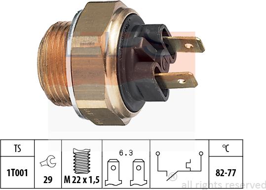 MDR EPS-1850 030 - Термовыключатель, вентилятор радиатора / кондиционера autodnr.net